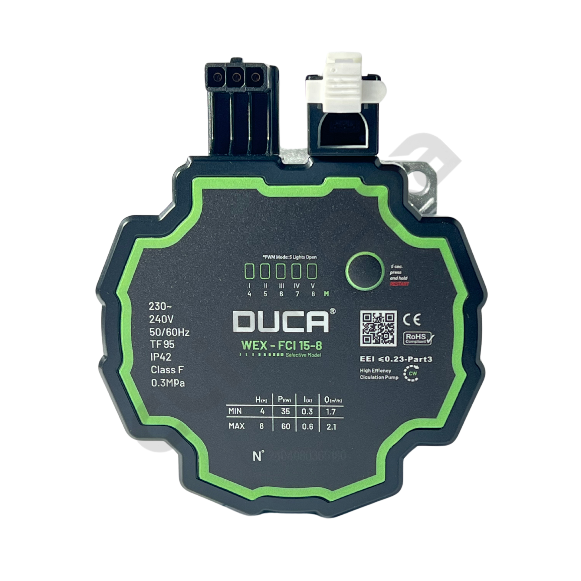 Duca WEX-FCI Bağlantı 15-8 Sirkülasyon Pompası