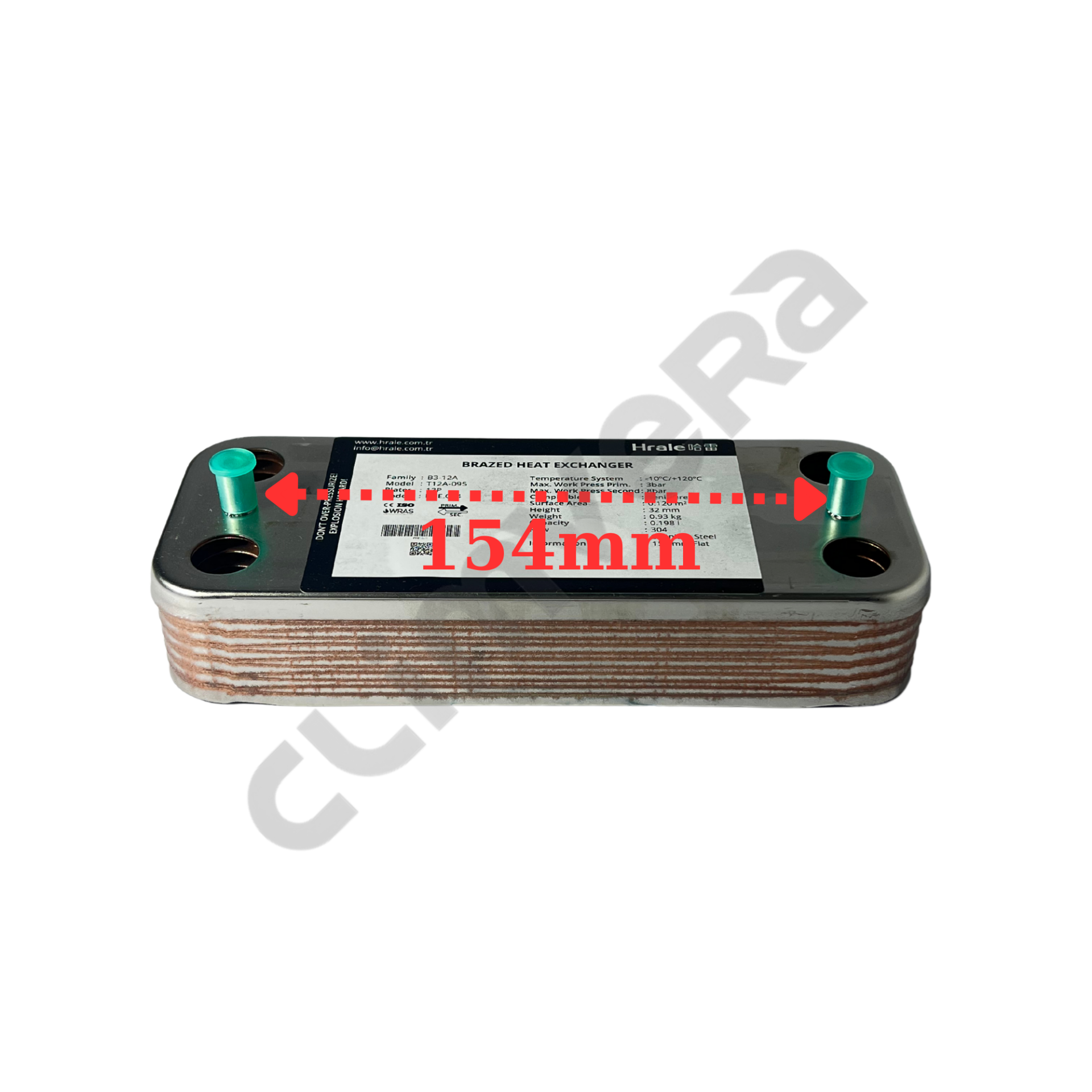 Hrale 154mm Düz 12P Alarko Yeni Serena Plaka Eşanjör