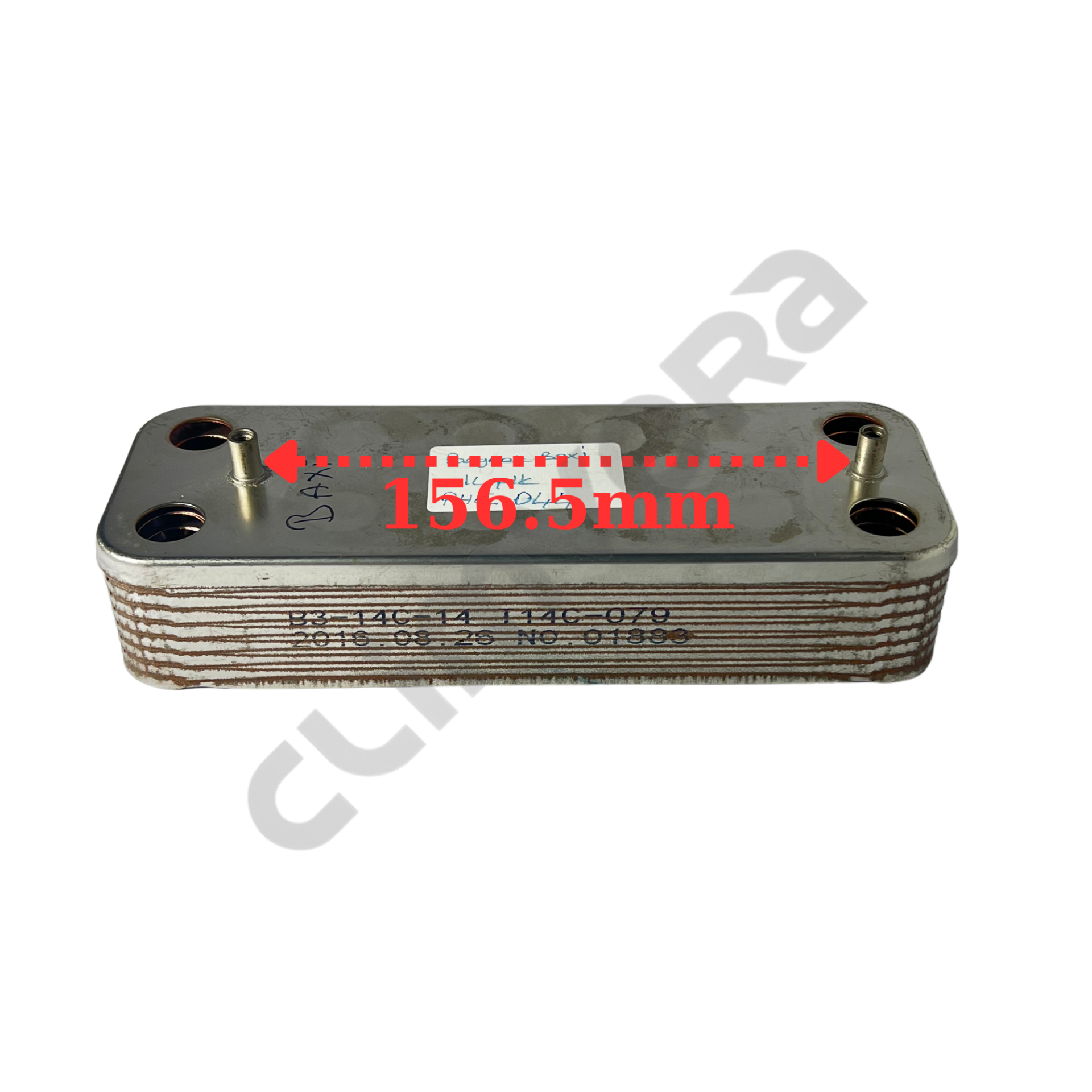 Hrale 156.5mm Düz 12P Baxi Plaka Eşanjör