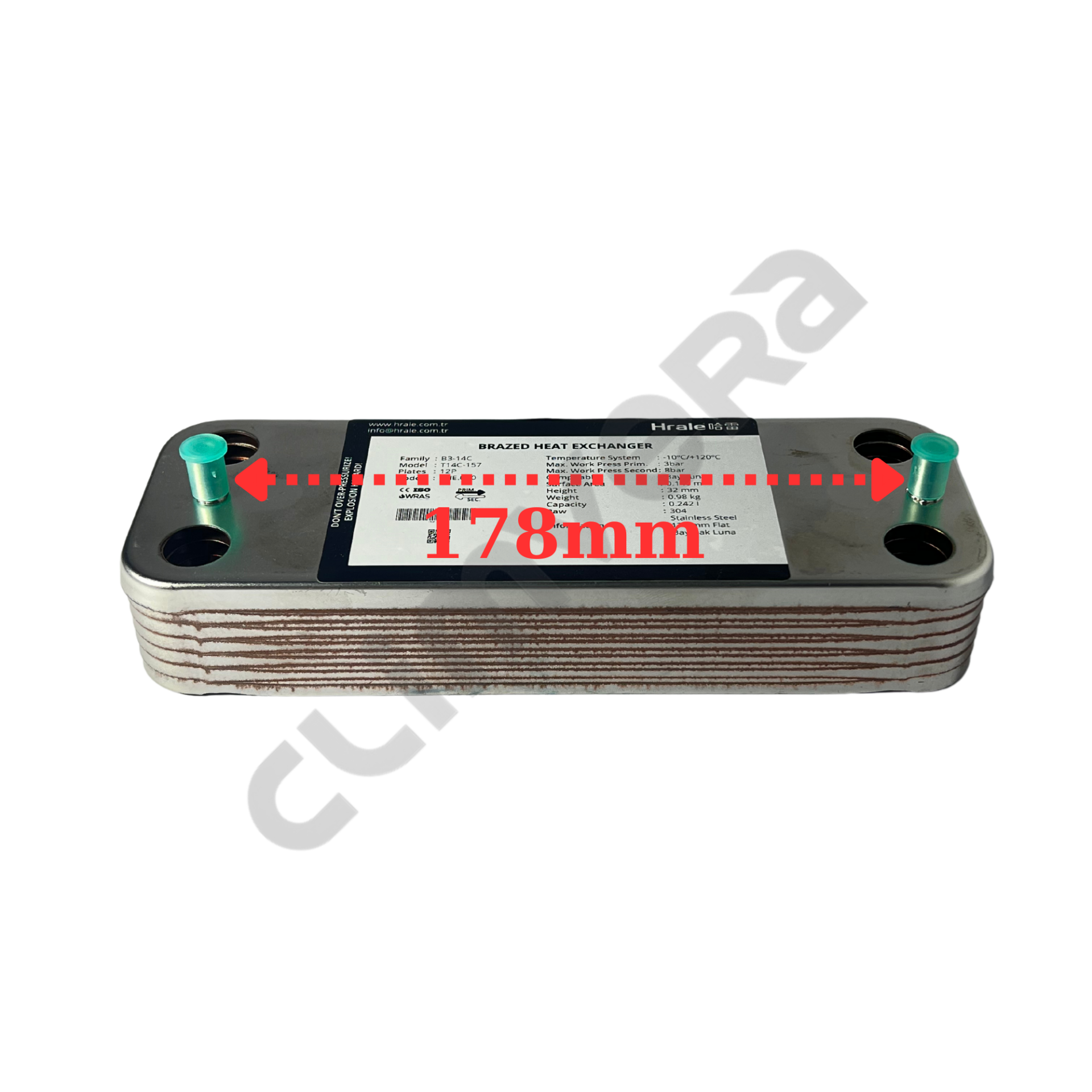 Hrale 178mm 12P Baymak Luna Plaka Eşanjör