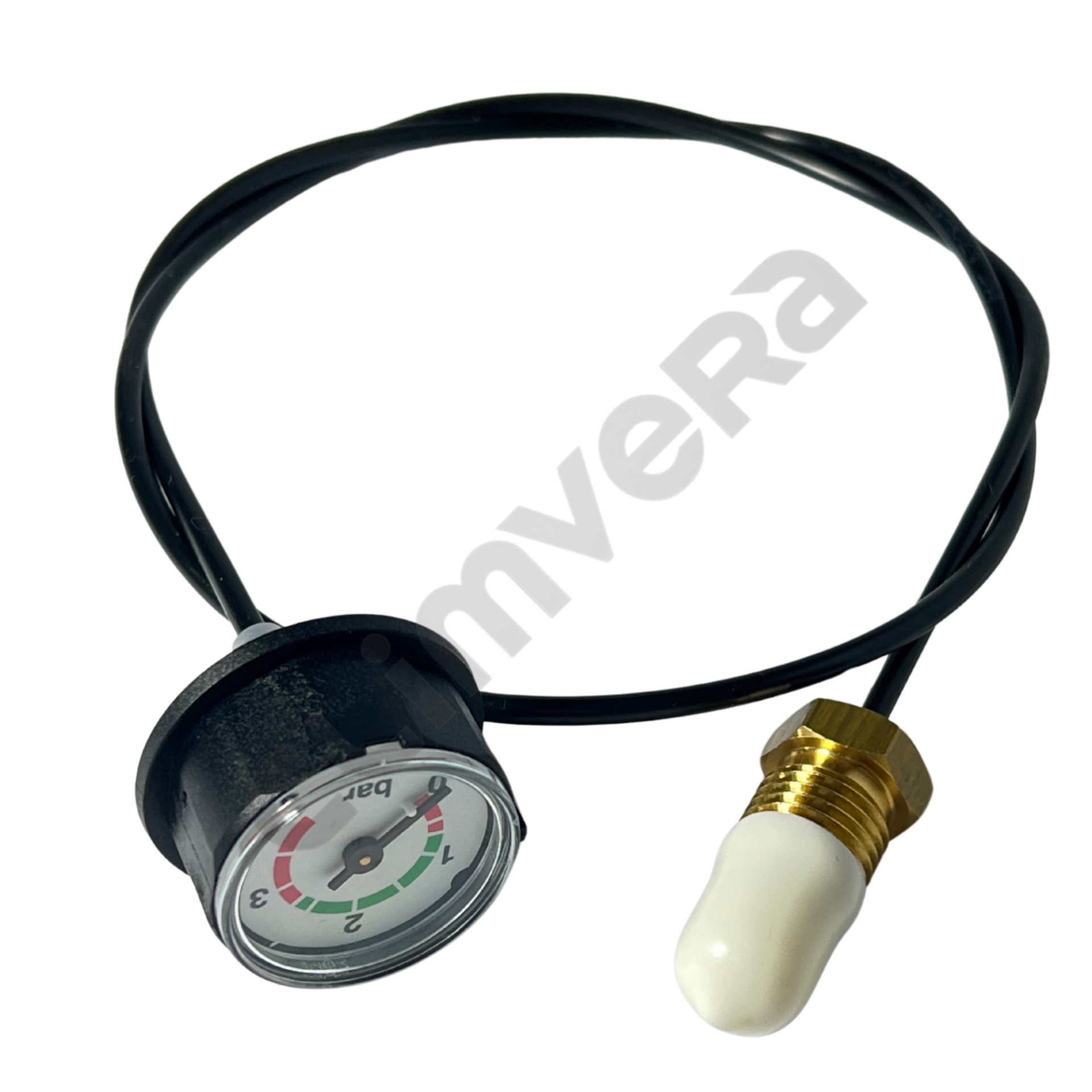 WIKA Manometre Baymak Yeni Alarko Trendy Warmhaus 27 mm, 400 mm Plastik Hortumlu G 1/4 Bağlantılı