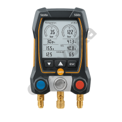 Testo 550S Dijital Manifold – Kablosuz Kelepçe Sıcaklık Probları ve Çantasıyla