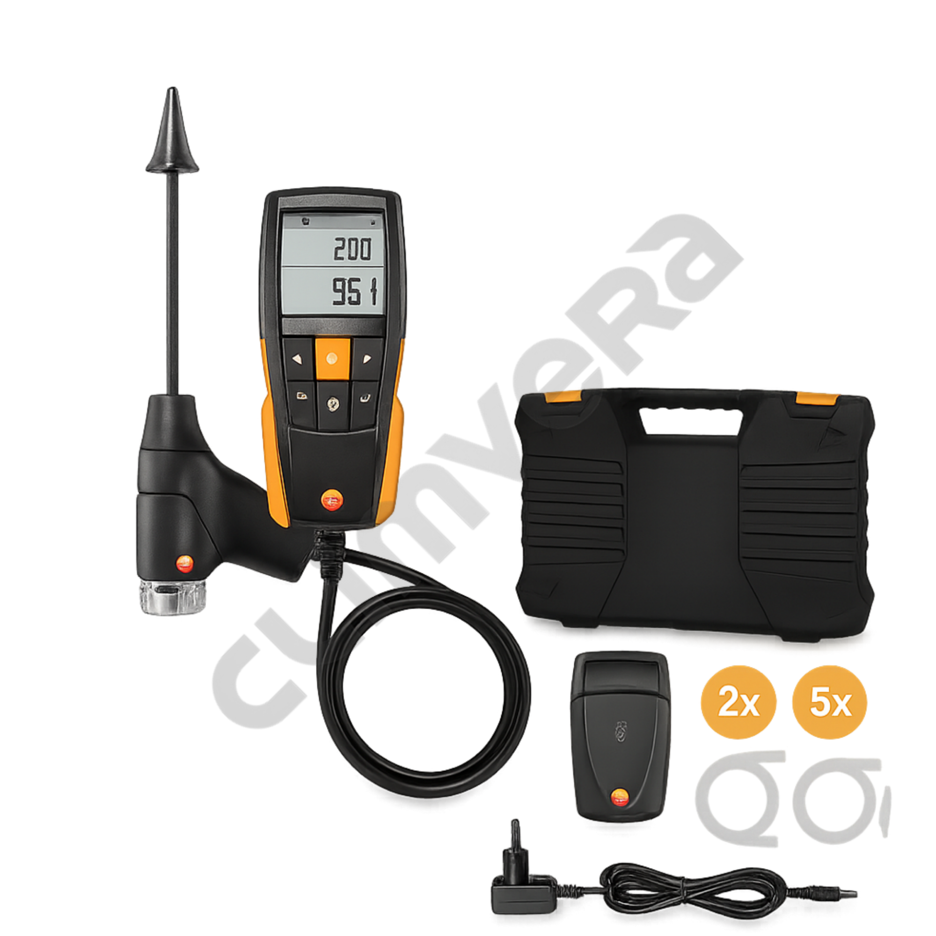 Testo 310 Yazıcılı Set (O₂ ve CO Sensörlü, Kablosuz Yazıcı Dahil)